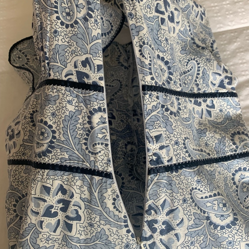 Vintage detailed polo Jeans Co by Ralph Lauren size 2 paisley print dress. - Picture 5 of 11